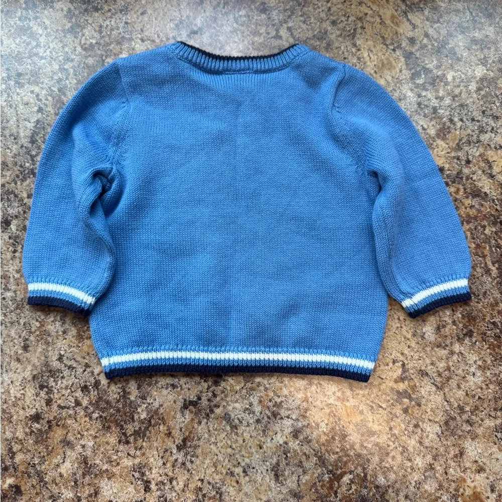 Janie and Jack Cornflower Blue Pelican Sweater